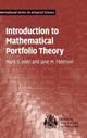 Book cover of: Introduction to Mathematical Portfolio Theory