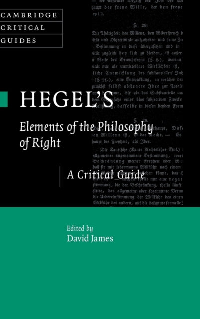 Hegel's Elements of the Philosophy of Right