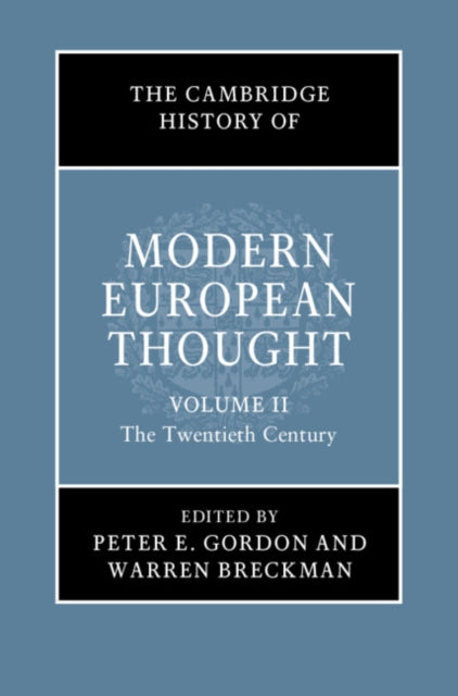 Book cover of: Cambridge History of Modern European Thought: Volume 2, The Twentieth Century. By: Warren Breckman