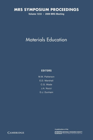 Materials Education: Volume 1233