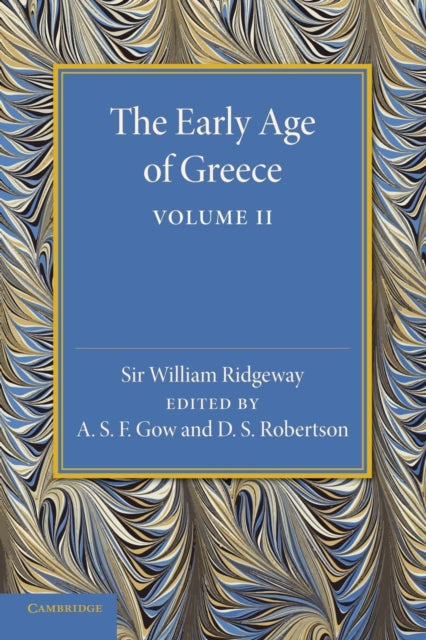 Book cover of: Early Age of Greece: Volume 2. By: William Ridgeway