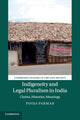 Book cover of: Indigeneity and Legal Pluralism in India. By: Pooja Parmar