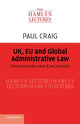 Book cover of: UK, EU and Global Administrative Law. By: Paul Craig
