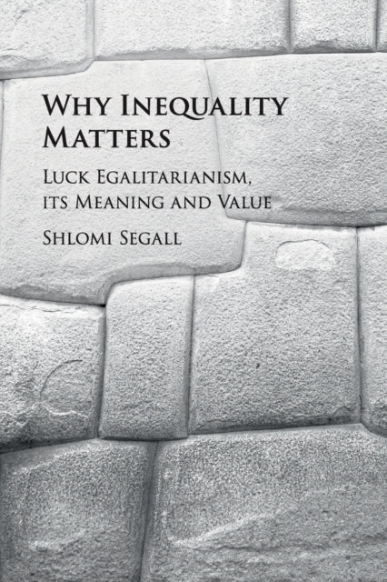 Book cover of: Why Inequality Matters. By: Shlomi Segall