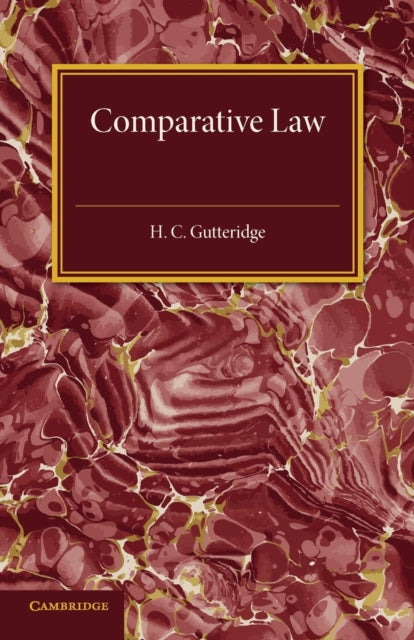 Book cover of: Comparative Law. By: H. C. Gutteridge
