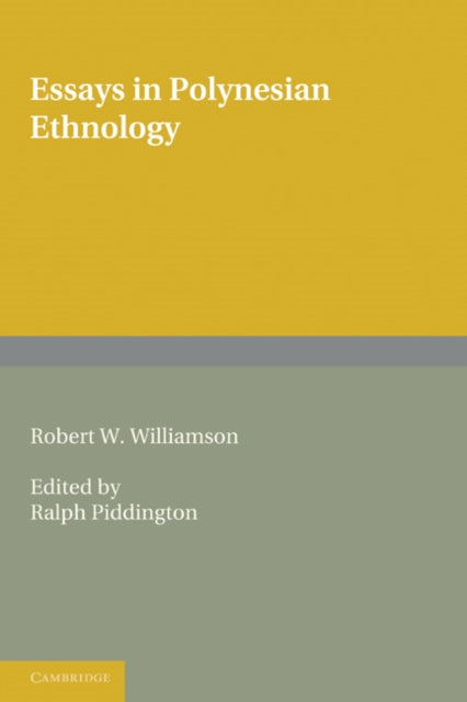 Book cover of: Essays in Polynesian Ethnology. By: Robert W. Williamson