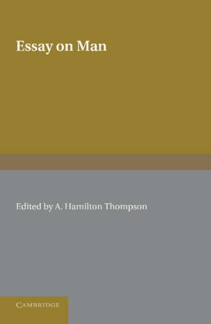 Book cover of: Essay on Man. By: Alexander Pope