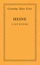 Book cover of: Last Poems. By: Heinrich Heine
