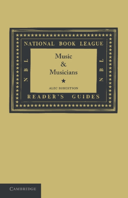 Book cover of: Music and Musicians