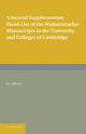 Book cover of: Second Supplementary Hand-list of the Muhammadan Manuscripts in the University and Colleges of Cambridge. By: A. J. Arberry