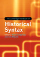 Book cover of: Cambridge Handbook of Historical Syntax. By: Adam Ledgeway
