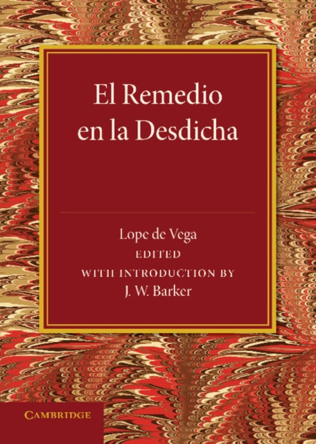 Book cover of: El remedio en la desdicha. By: Lope de Vega