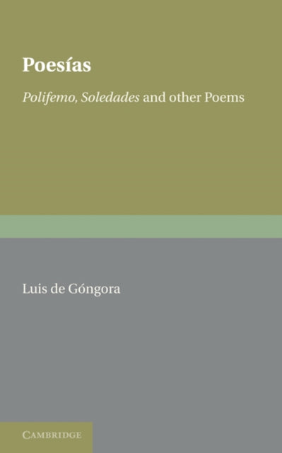 Book cover of: Poesias. By: Luis de Góngora y Argote