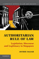 Book cover of: Authoritarian Rule of Law. By: Jothie Rajah
