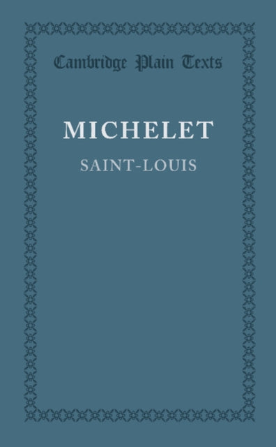 Book cover of: Saint-Louis. By: Jules Michelet
