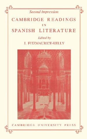 Cambridge Readings in Spanish Literature