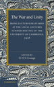 Book cover of: War and Unity