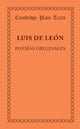 Book cover of: Poesias originales. By: Luis De Leon