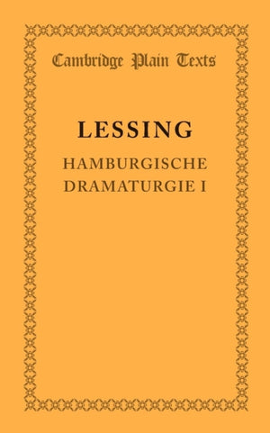 Hamburgische Dramaturgie I