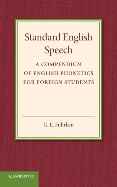 Book cover of: Standard English Speech. By: G. E. Fuhrken