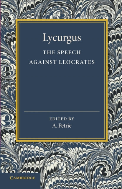 Book cover of: Speech against Leocrates. By: Lycurgus