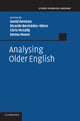 Book cover of: Analysing Older English. By: David Denison