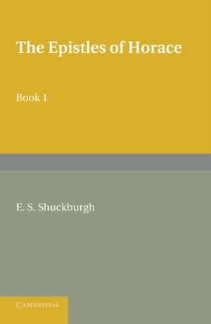The Epistles of Horace Book I