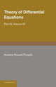 Book cover of: Theory of Differential Equations. By: Andrew Russell Forsyth