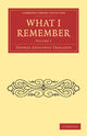 Book cover of: What I Remember. By: Thomas Adolphus Trollope