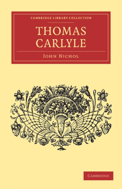 Book cover of: Thomas Carlyle. By: John Nichol