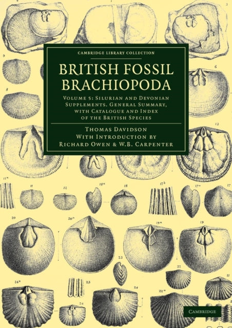 Book cover of: British Fossil Brachiopoda. By: Thomas Davidson