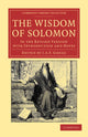 Book cover of: Wisdom of Solomon. By: J. A. F. Gregg