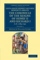 Book cover of: Gesta Regis Henrici Secundi benedicti abbatis. The Chronicle of the Reigns of Henry II and Richard I, AD 1169–1192. By: William Stubbs