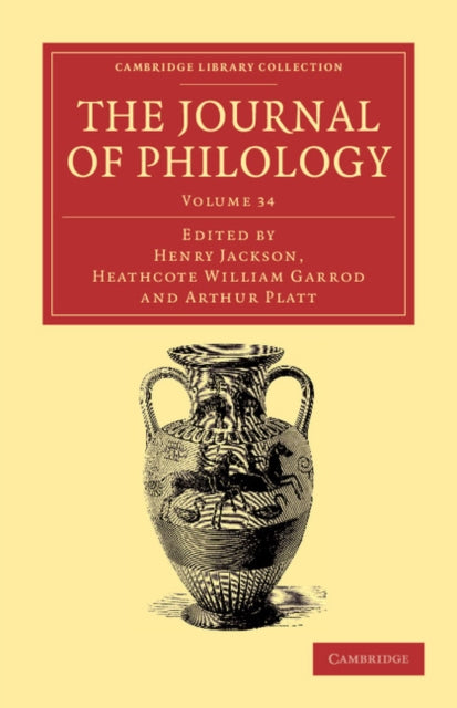 Book cover of: Journal of Philology. By: Heathcote William Garrod