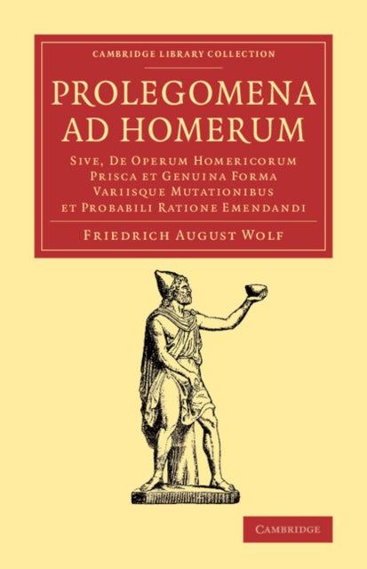 Book cover of: Prolegomena ad Homerum. By: Friedrich August Wolf