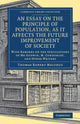 Book cover of: Essay on the Principle of Population, as It Affects the Future Improvement of Society. By: Thomas Robert Malthus
