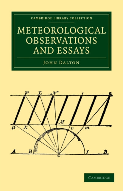 Book cover of: Meteorological Observations and Essays. By: John Dalton