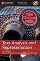 Cambridge Topics in English Language Text Analysis and Representation 9781108401111 Ian Cushing