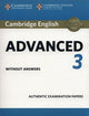 Book cover of: Cambridge English Advanced 3 Student's Book without Answers