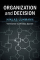 Book cover of: Organization and Decision. By: Niklas Luhmann