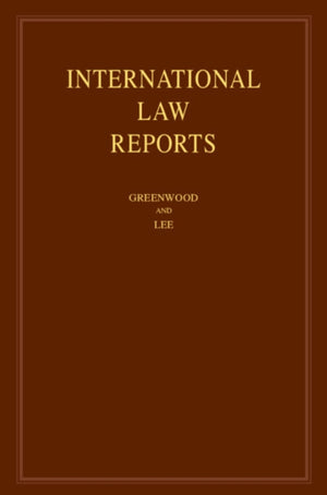 International Law Reports: Volume 182