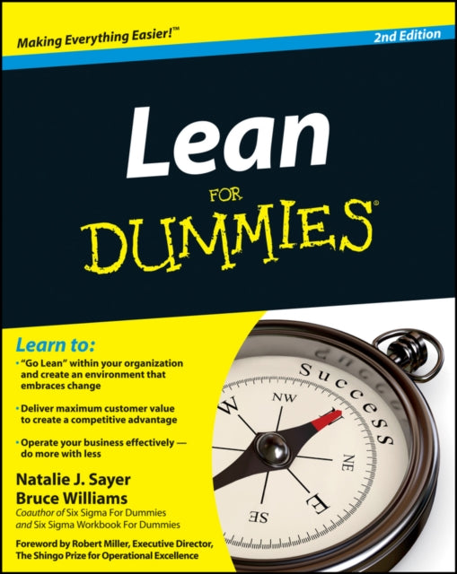 Book cover of: Lean For Dummies. By: Natalie J. Sayer
