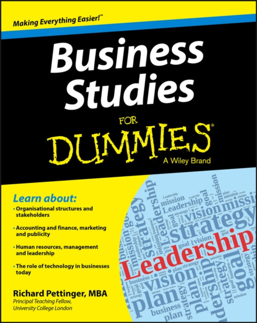 Book cover of: Business Studies For Dummies