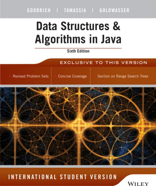 Book cover of: Data Structures and Algorithms in Java, International Student Version. By: Michael T. Goodrich