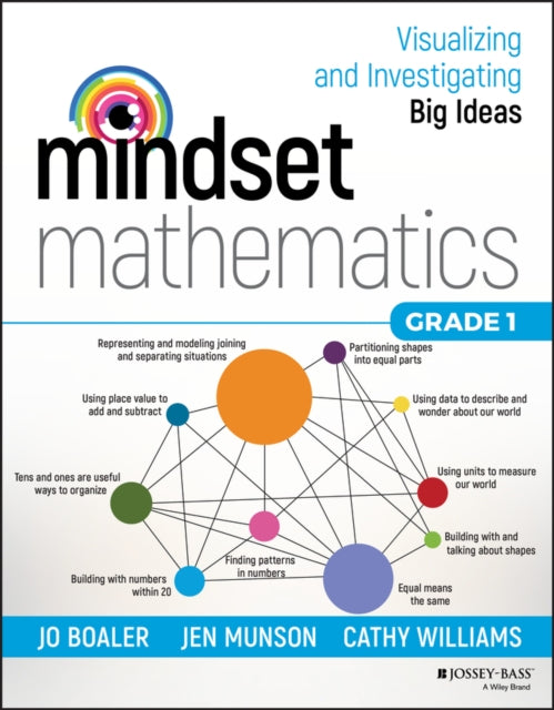 Book cover of: Mindset Mathematics: Visualizing and Investigating Big Ideas, Grade 1. By: Cathy Williams