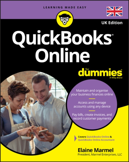 Book cover of: QuickBooks Online For Dummies (UK). By: Elaine Marmel