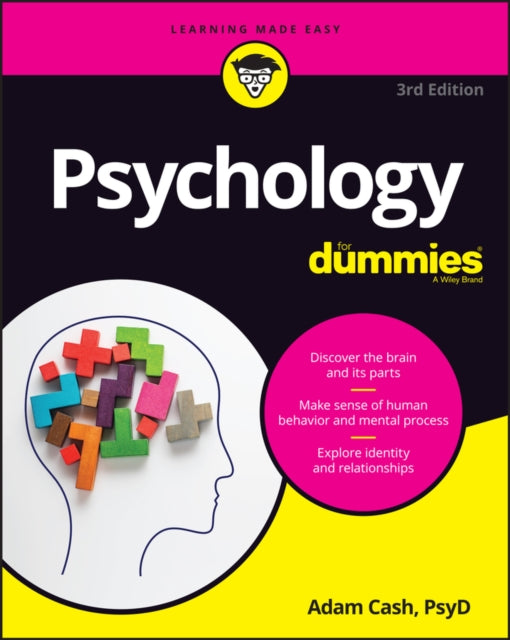 Book cover of: Psychology For Dummies. By: Adam Cash