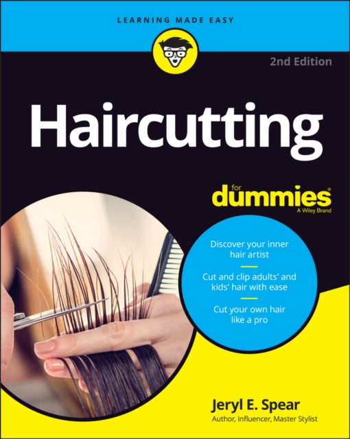 Book cover of: Haircutting For Dummies. By: J Elaine Spear