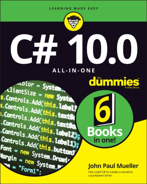 Book cover of: C# 10.0 All-in-One For Dummies. By: John Paul Mueller