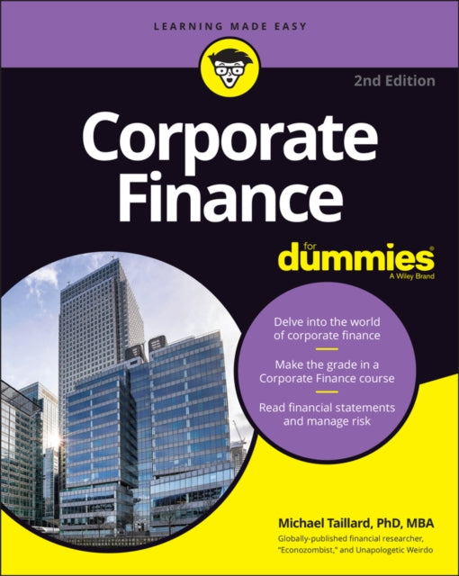 Book cover of: Corporate Finance For Dummies. By: Michael Taillard